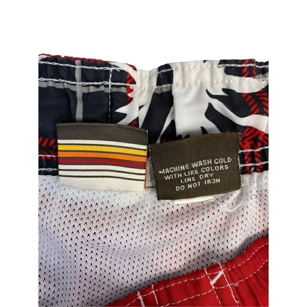 Hang Ten Men's Drawstring 5-pocket Quick-dry Boardshort Red XL